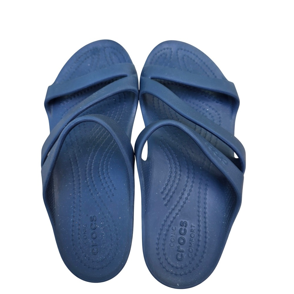 Crocs Kadee II Navy Strappy Sandals  Womens Relaxed Fit - W7